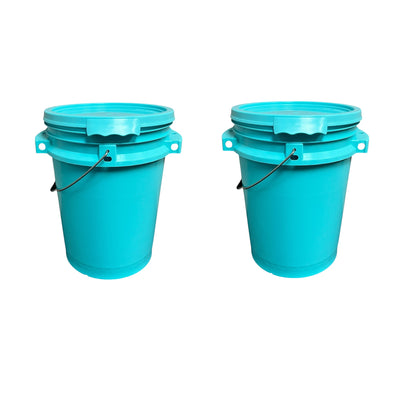 ISmart Bucket - 5 Gallon Metal Handle, Two Side Handle  Bucket with Lid