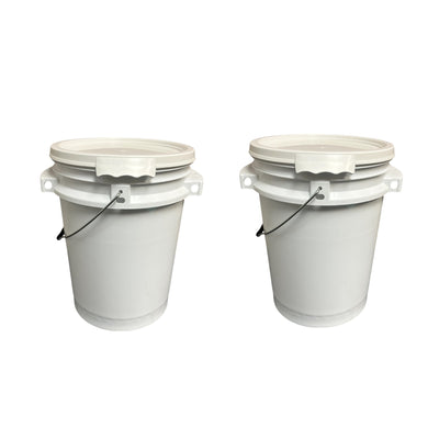 ISmart Bucket - 5 Gallon Metal Handle, Two Side Handle  Bucket with Lid