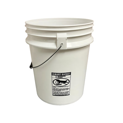 3.5 Gallon, 5 Gallon Metal Handle without Lid, White