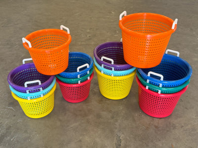 Joy Fish Heavy Duty Large Multi-Usage Baskets- for fishing, indoor, outdoor, Bulk 4 pcs or 8 pcs