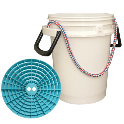 ISAMRT 5 Gallon bucket-Detailing Kit(Basic)-5 G. Ismart bucket with rope, grit shield