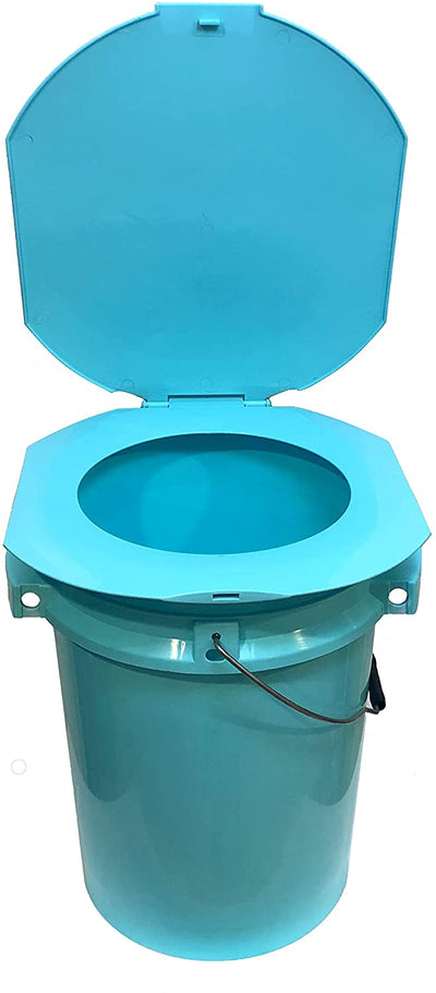 LEE FISHER SPORTS Portable Toilet- 5 gallon bucket with seat & cover