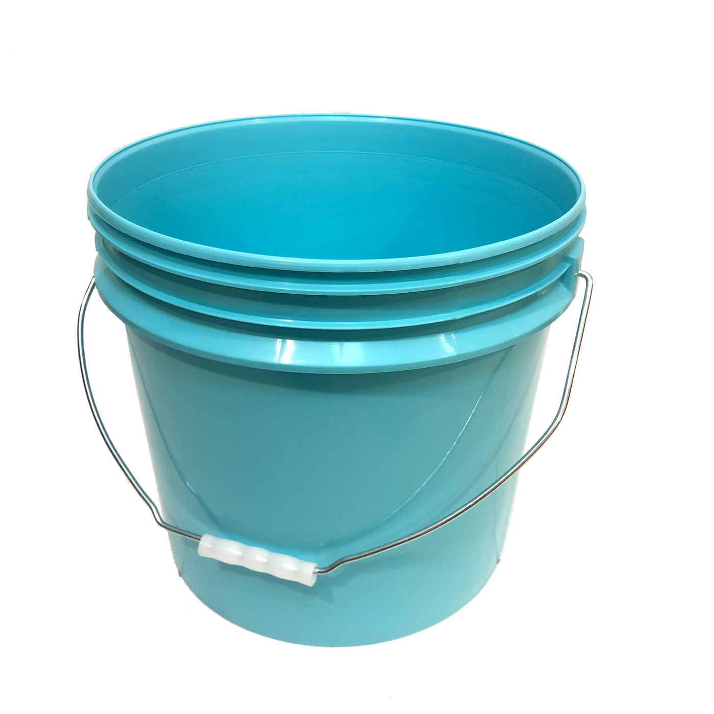 3.5 Gallon, 5 Gallon Metal Handle without Lid, Aqua