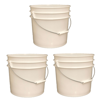 Lee Fisher Sports Bucket Lee Fisher Sports Bucket - Metal Handle without Lid, White